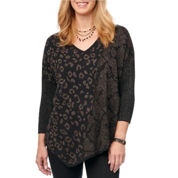 Democracy Sweaters - NWT Oversized Animal Print Sweater